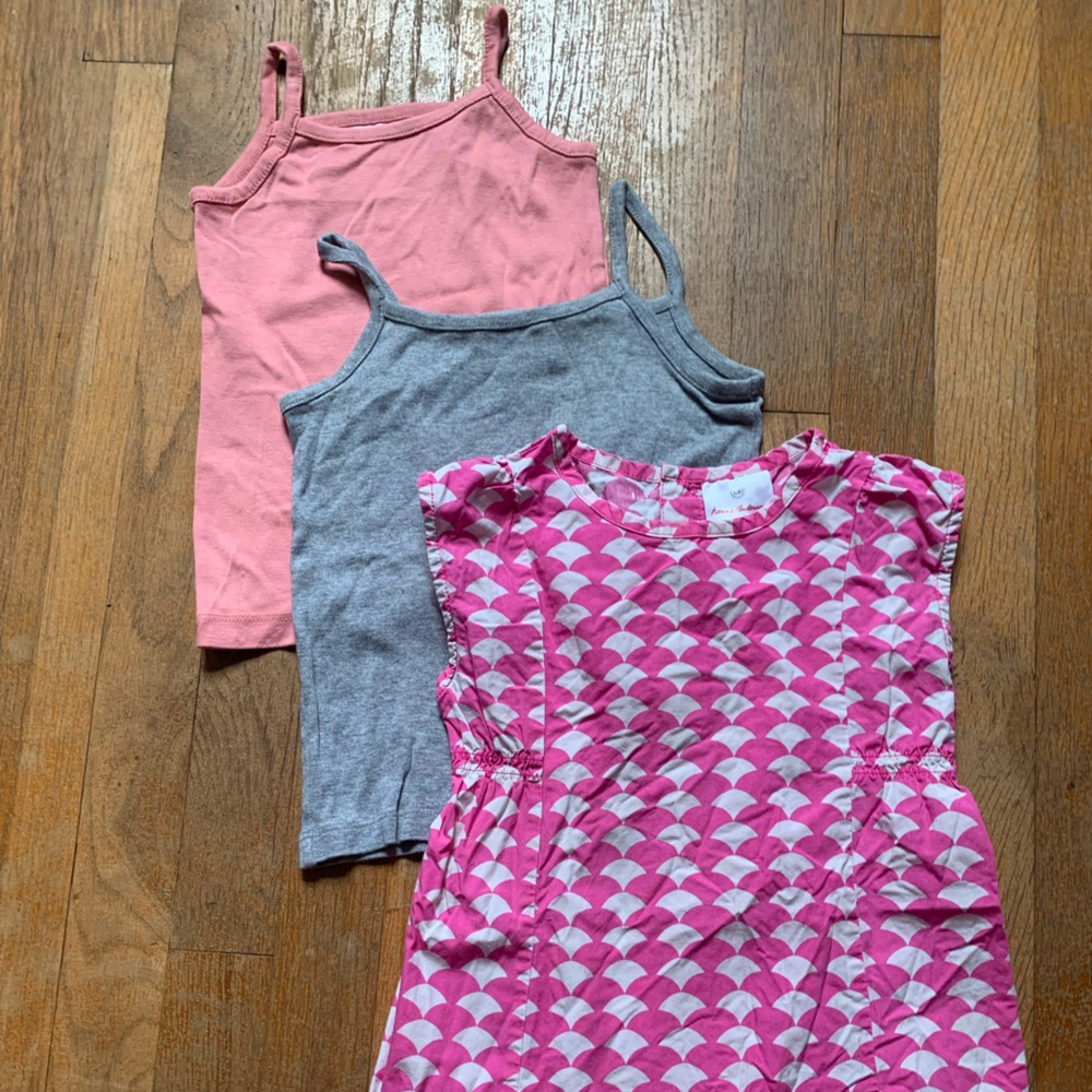 BUNDLE Hanna Andersson Dress and NEW Tank Tops